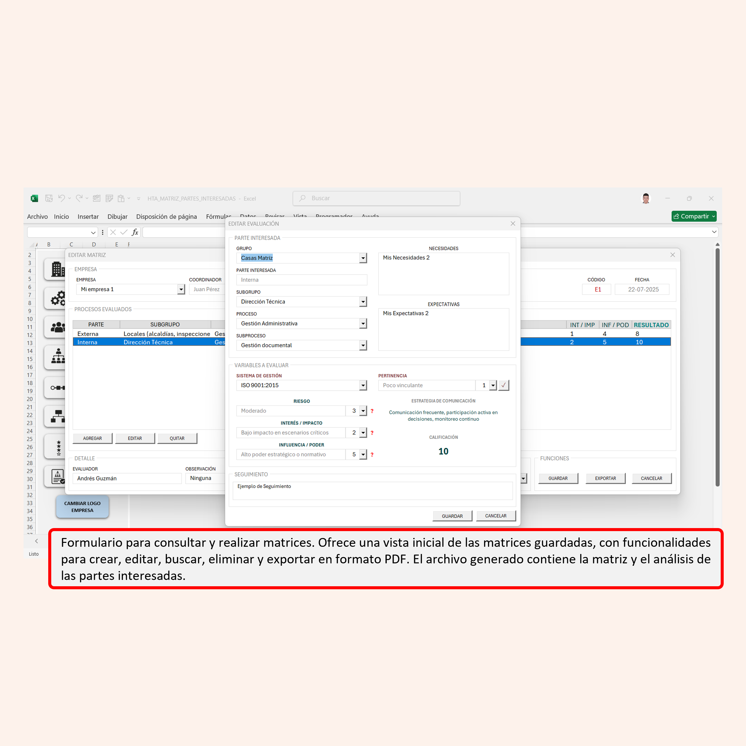 Herramienta para análisis de partes interesadas - Image 2